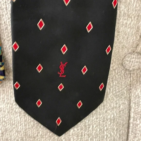 YSL & Lanvin Brand Tie Bundle - Picture 2 of 11